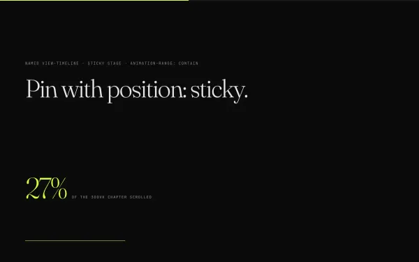 CSS Scroll-Timeline Reveal preview