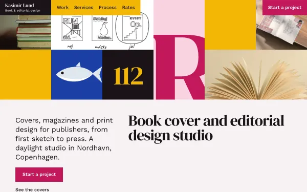 Book Cover Design Studio Template: Kasimir Lund preview