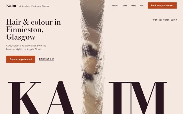 Hair Salon Template: Kaim preview