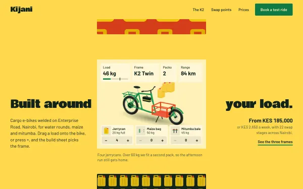 Kijani Cargo E-Bike Template preview