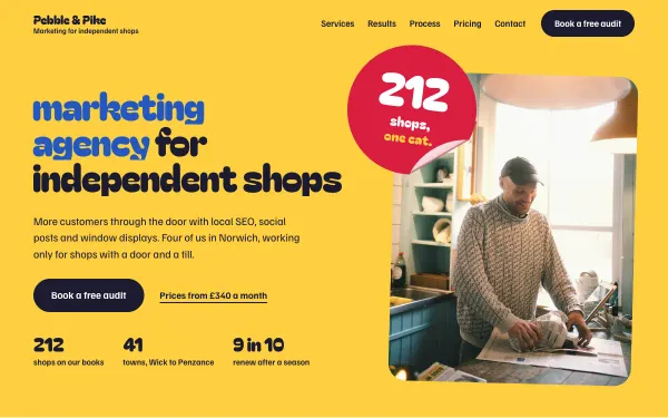 Marketing Agency Template: Pebble & Pike preview