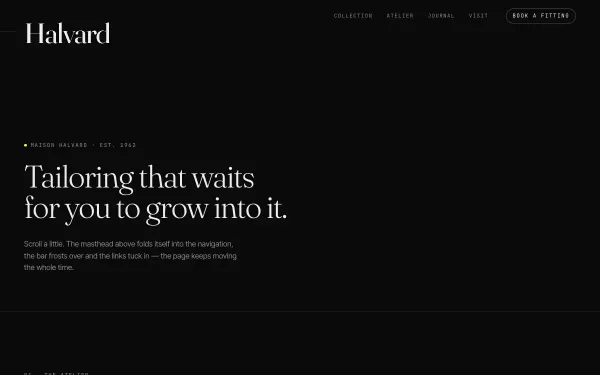 Sticky Logo Shrink Nav effect preview