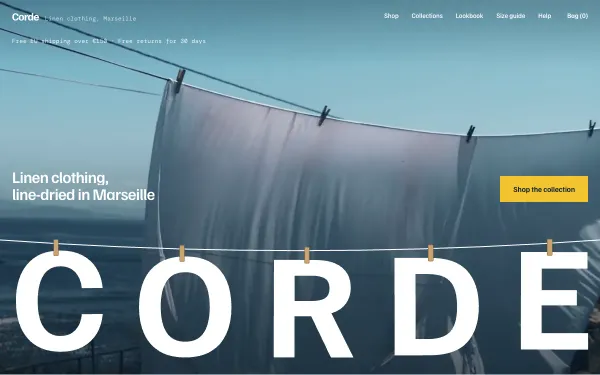 Fashion Store Template: Corde preview