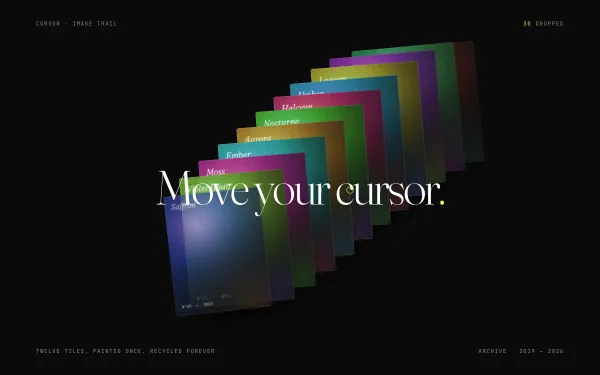 Image Trail Following Cursor preview