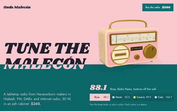 Onda Malecón — Tabletop Radios preview