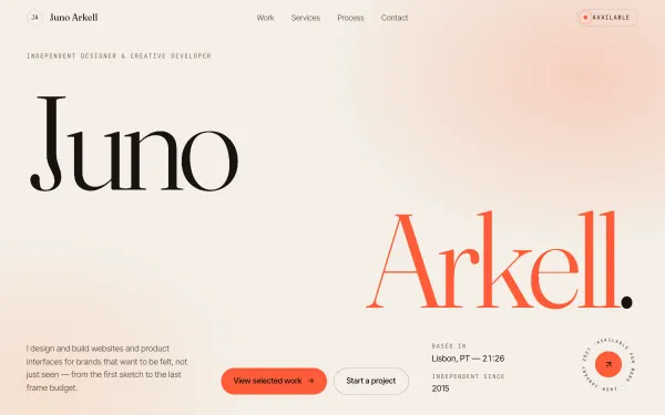 Portfolio Landing Template preview