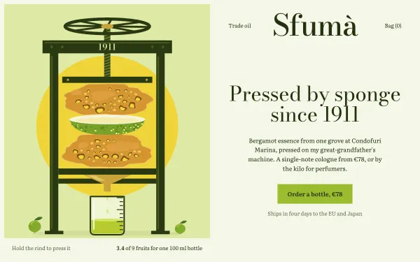 Sfumà — Bergamot Essence Press preview
