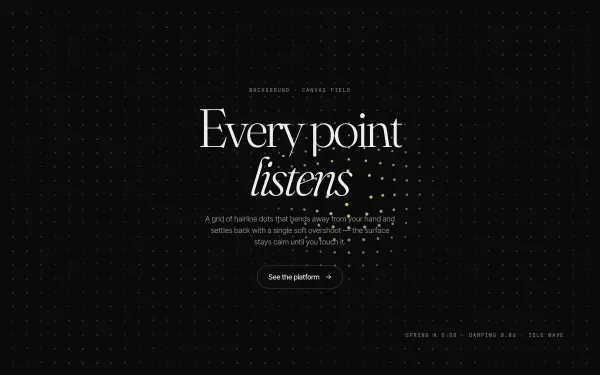 Dot Grid Pointer Field preview
