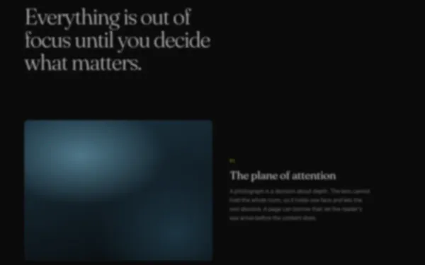 Blur-to-Sharp Reveal preview