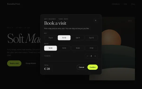 Modal Scale Dialog preview