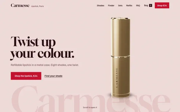 Lipstick Brand Template: Carmesse preview