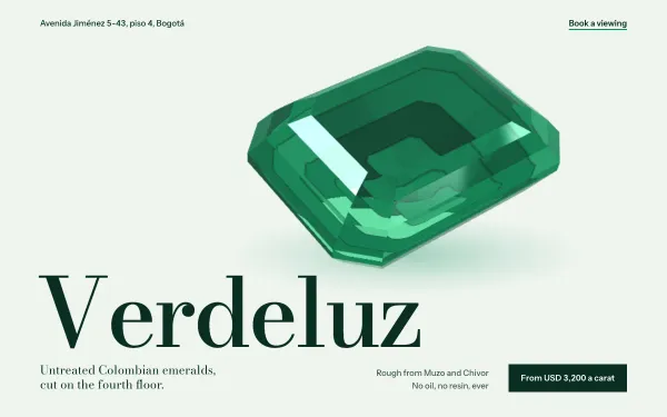 Verdeluz — Colombian Emerald Cutters preview