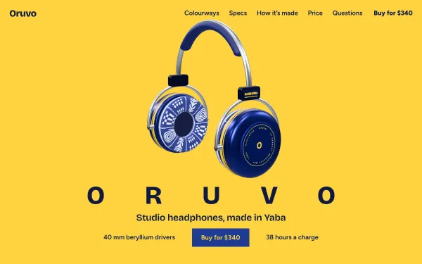 Oruvo Headphones Template preview