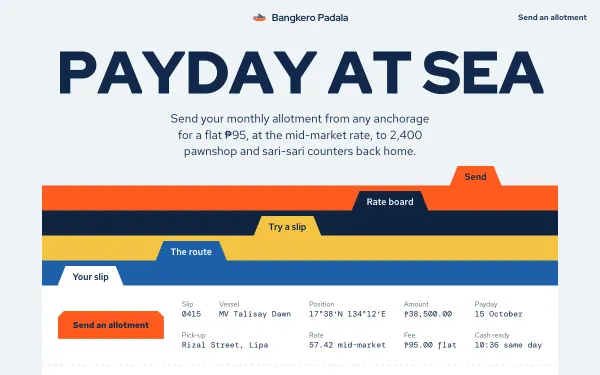 Bangkero Padala — Seafarer Remittance preview