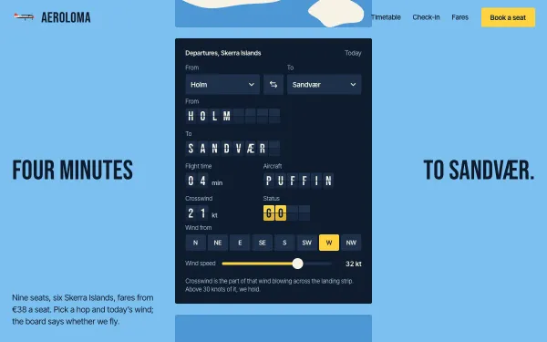 Aeroloma Island Airline Template preview
