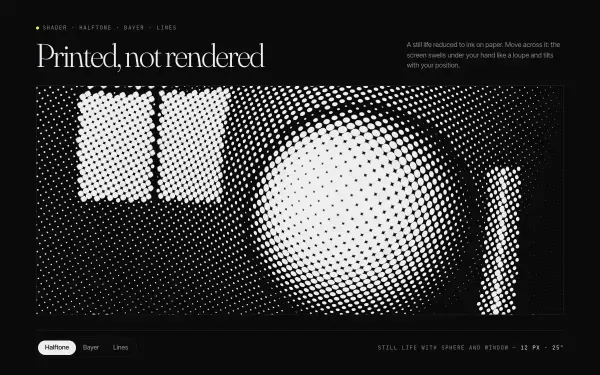Halftone Dither Hover preview