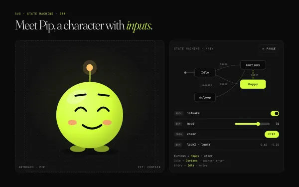 State-machine Interactive Animation preview