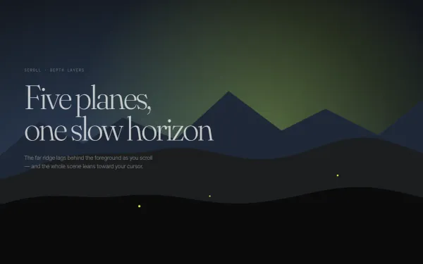 Parallax Depth Layers preview